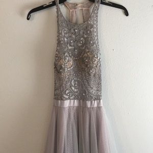 Gray formal dress